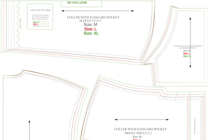 create digital sewing pattern ai and PDF and dxf